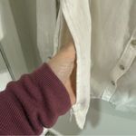 Jachs Girlfriend  Cream Button-Down Shacket with pockets Photo 5