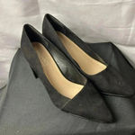 Michael Shannon MICHAEL BY  WO SIZE 11 BLACK SUEDE SLIP ON CLOSED TOE PUMP Photo 14