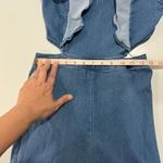 Jealous Tomato  Small Denim Wide Leg 70's Style Jumpsuit Photo 7