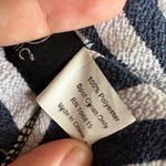 White Striped Asymmetrical Vest Y2K Retro Indie Minimalist Large‎ Photo 3