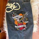 Ed Hardy 🔥NWT Y2K Brave heart wide leg jeans.women’s iconic denim❤️🔥 Photo 7