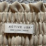 Active USA  Tan Button Mini Skirt | Size Medium Photo 4