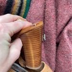 White House | Black Market  siesta real leather block heel sandals cognac braided Photo 2