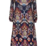 Anthropologie  Maeve Sawyer Balloon-Sleeved Tunic Bohemian Print Dress Size XS Photo 3