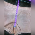 Trina Turk Grapefruit lamb leather shorts sz 2 Photo 7