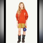 The Animals Observatory Raven Alpaca Knit Oversized Sweater Orange Photo 3