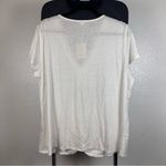 Nic+Zoe  White Twist Front V-Neck Tee Photo 2