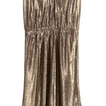 Dress the Population Gold Sequin Cameron Midi Dress size Small V Neck Sleeveless Photo 0