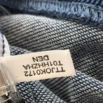 Tommy Hilfiger Tommy Jeans Den Denim Hoodie Sweatshirt Cropped Logo Blue Photo 5