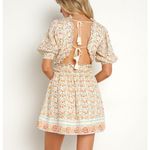 Cleobella  Dallas Mini Dress in Carnation Print Size Medium. NWT Photo 3
