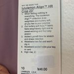 Lululemon NWT  Align High-Rise Crop 21" Size 10 Lavender Lux Photo 2