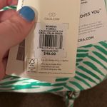 Green Patterned Women's Swimsuit Top Size XS Photo 2