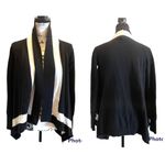 Banana Republic  Draped Cardigan Sweater Black size Small Italian Wool Cashmere Photo 7