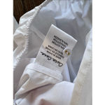 Cara Cara Rumson Top White Button Down Blouse with Tie Front Size Large Photo 7