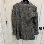 ZARA Women's Black and White Tweed Coat Photo 4