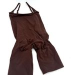 SKIMS  Square Neck Mid Thigh Bodysuit Brown Cocoa Size Medium NWOT Photo 3