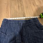 Athleta  Linen Textured High Rise Athleisure short Blue Cabo size 8 Photo 5