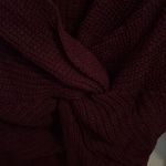 Burgundy sweater open back Red Size M Photo 1