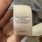 J Jill Pure Dress Women's Medium Blue Luxe Tencel Tunic Long Sleeve Pocket Beach Photo 3