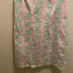 C&C California Green & Pink Preppy Palm Tree Shift Dress Size 6 Photo 4
