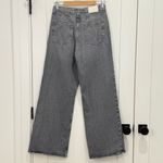 ZARA  Wide Leg Jeans Washed Gray High Rise Size 4 Baggy Cotton Grunge Edgy Trendy Photo 3
