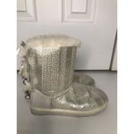 UGG  Limited Edition Bailey Bow Boots Silver‎ With Crystal Like Gems Women's Sz 5 Photo 11
