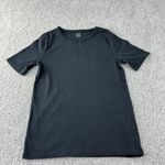 J Crew Perfect Fit Black Cotton Short Sleeve TShirt Casual Comfort Womens Size L Size L Photo 0