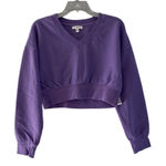 BP NWT  purple dahlia v neck cropped sweatshirt S 80% organic cotton Photo 0