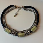 Lia Sophia  green and navy statement necklace Photo 0