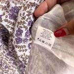 Daughters of India Binita Mini Dress Violet Floral Boho Cotton XS NWT Purple Photo 10