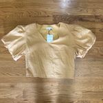 Prómesa Promesa Like a Queen‎ Puff-Sleeve V-Neck Blouse Large Photo 1