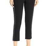 Kobi Halperin Saige Rhinestone Embellished Cropped Pants in Black Size Large NWT Photo 0