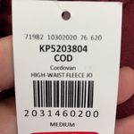 BKE  Buckle high waisted joggers NWT MEDIUM RED Photo 7