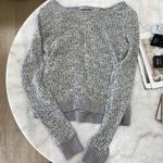 Gray sweater with lace cut out back Size XS Photo 0