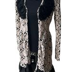 Ryu Rosette Detail Sheer Embroidered Lace Cardigan/Dress Retro Boho Cottage Photo 4