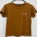 Usthebasic Baby Embroidered Ribbed Tee Photo 1