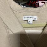 Studio Works  Beige Shawl Collar Sweater Photo 1