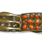 Cookie Lee  Women’s Necklace Bracelet Set Multi Strand Beaded Orange Gold 17” Photo 6