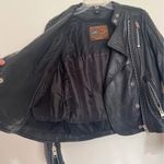 Leather Motorcycle Jacket Size M Photo 3