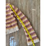 West of Melrose Cropped Knit Crochet Brown Top Festival 70's Boho Y2k Size XS Photo 2