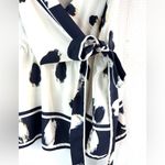 Banana Republic XS Cross Over Side Tie Tank Top in Crème n Black Photo 3