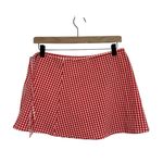 Shade & Shore NWT Target  Red Gingham Side Tie Swim Cover Up Skirt - Size S Photo 3