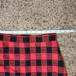 Fisoul Red & Black Plaid Lined Skirt Size Small NWT Cute Mini High Waisted Photo 6