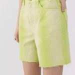 Urban Outfitters NWT  Longline Denim Carpenter Shorts/Green Photo 1