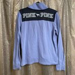 PINK - Victoria's Secret  Lavender Gray 1/4th Zip Pullover Sweater, S/M Photo 1