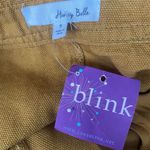 Honey Belle Women's Tan Frayed Hem Mini Skirt Size S Casual Denim Photo 4