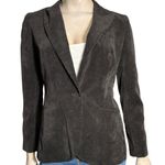 Norma Kamali Women’s Size 8 Black Corduroy Career Blazer Jacket Photo 1