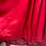 La Femme  Vintage Strapless Sequin Long Prom Gown Dress Rhinestone Accent Pink 0 Photo 9