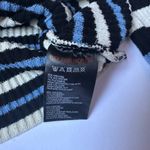 Urban Outfitters  Top Sweater Striped Black, Cream and Blue Women's Sz Small Photo 3