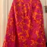 Olivaceous These Three Boutique Hot Pink & Orange Tropical Maxi Skirt Photo 0
